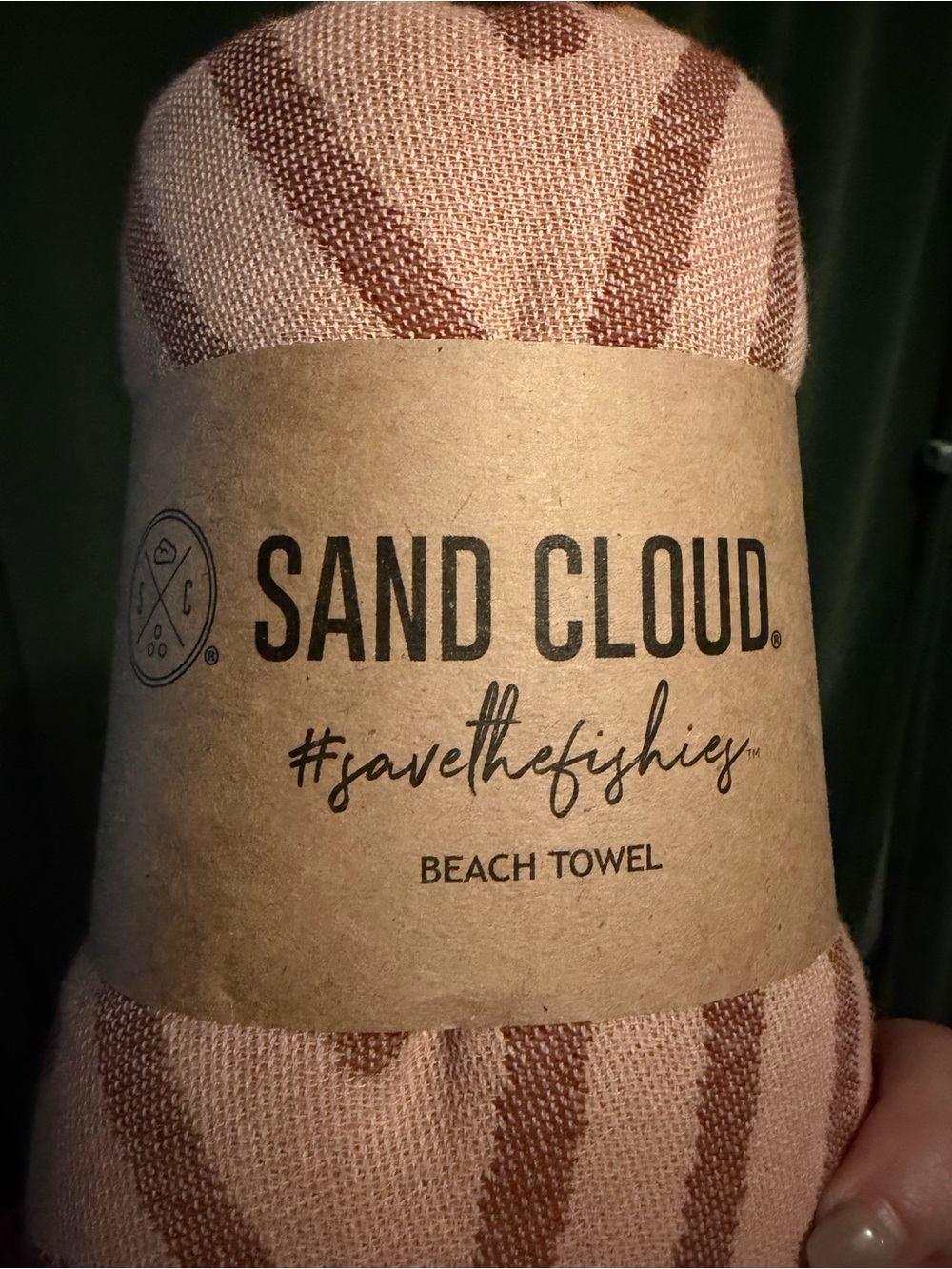 NWT! Sand Cloud! Turkish quick dry/sand resistant regular size towel!